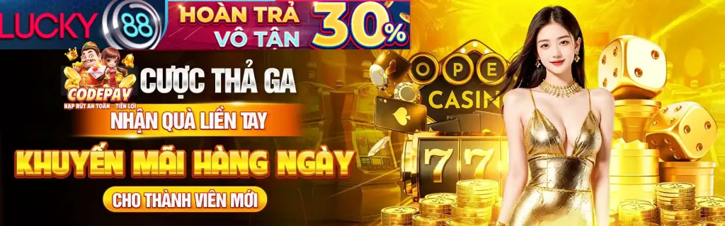 Thưởng chào mừng thành viên mới vnbet casino